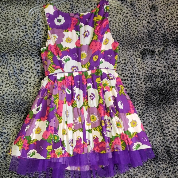 Floral Midi Dress with Tulle detail - Picture 5 of 6